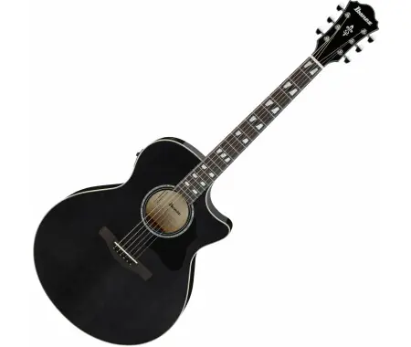 Novità Ibanez AE170-TBK chitarra western Transparent Black High Gloss