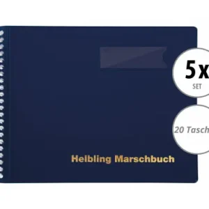 Helbling BMB20 Marschbuch blu 20 tasche set da 5 Reso Gratuito