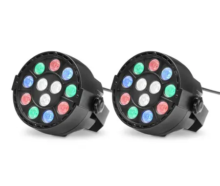 Showlite SPS-121 LED Smart Party Spot 12x 1W RGBW Set da 2 Popolare