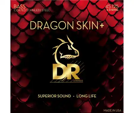 Nuovo Arrivo DR Strings Dragon Skin+ Bass Stainless Steel DBS5-45 Medium 45-125