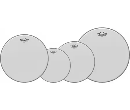 A Buon Prezzo Remo 10" 12" 14" 16" Emperor Coated Set di Pelli