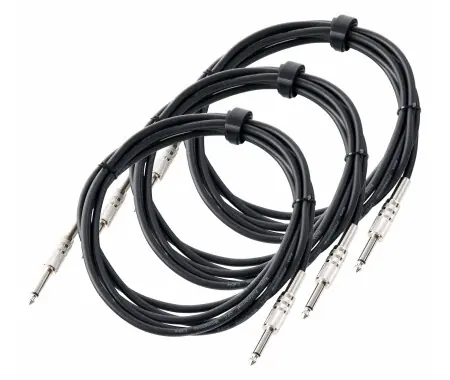 Cavo per Strumenti Pronomic 3m Jack nero 3x Set Spedito Oggi