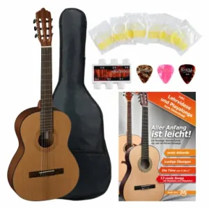 La Mancha Rubinito cm/59 3/4 Chitarra Classica Set Iniziale Offerta Del Giorno