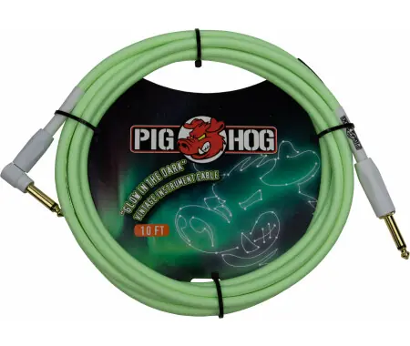 Offerta Lampo Pig Hog "Glow In The Dark" Cavo Per Strumenti 3m Angolato
