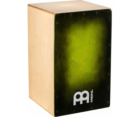 Esclusivo Meinl Percussion Snarecraft Series Snare Cajon 100 Special Edition Green Burst