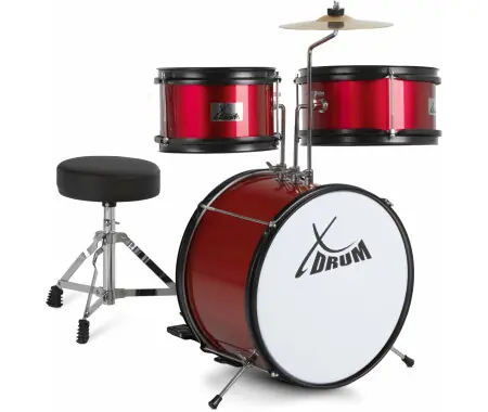 XDrum Junior KIDS Batteria per Bambini incl. Scuola Rossa Reso Gratuito