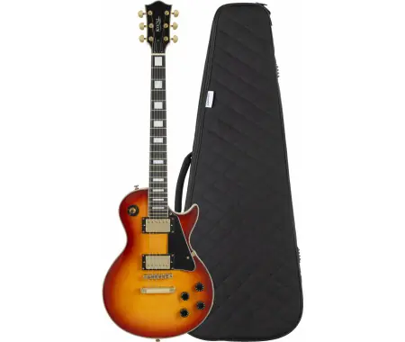 Rocktile Pro L-200OHB Chitarra Elettrica Orange Honey Burst Set con Gigbag Quantità Limitata