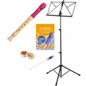 Nuova Collezione Mollenhauer Fipple "Tere" Flauto Dolce Soprano Bacca Barocco Set