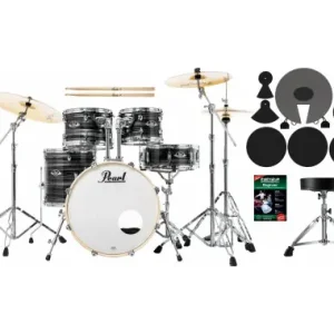 Compra Oggi Stesso Pearl Export EXX705NBR/C778 Drumkit Graphite Silver Twist Beginner Set