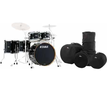 Ultime Pezzi Tama MBS52RZS-PBK Starclassic Performer Shellkit Piano Black Set incl. Custodie