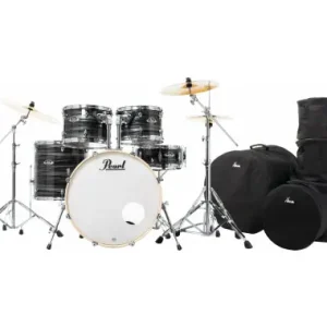 Acquista Ora Pearl Export EXX725SBR/C778 Drumkit Graphite Silver Twist Set con Custodie