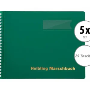 Helbling BMG25 Libro Da Marcia verde 25 Tasche Set 5x Offerta Lampo