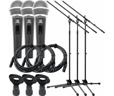Esclusivo Pronomic DM-58 Microfono Vocale 3x Starter Set