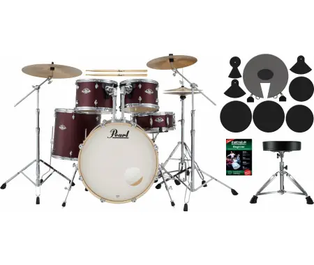 Pearl Export EXX705NNBR/C864 Drumkit Satin Scarlet Set Principianti Bestseller