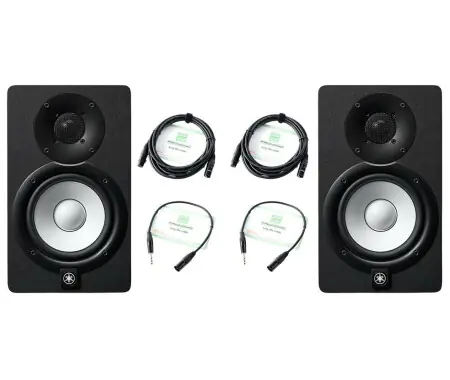 Soddisfatti O Rimborsati Yamaha HS5 Monitor Da Studio Attivo 45 W+ 25 W Set Con 2 Cavi XLR E Cavo Adattatore XLR-Jack