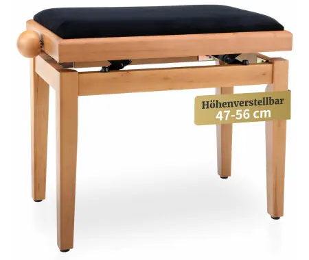 Classic Cantabile Panchina Per Pianoforte Ciliegio Chiaro Opaco Nuova Collezione