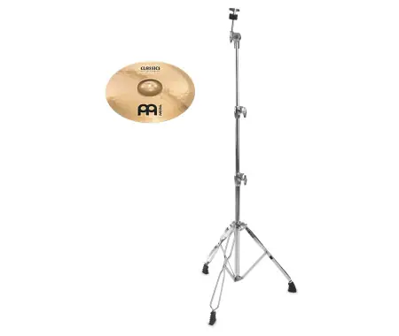 Miglior Prezzo Meinl Classics Custom Brilliant 16" Medium Crash + Supporto Piatti Dritto SET
