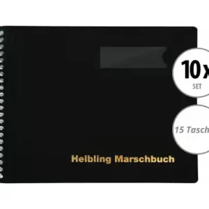 Helbling BMS15 Marschbook nero 15 tasche set da 10 Ordina Subito