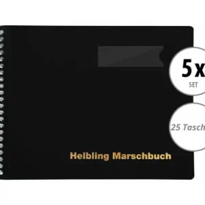 Compra Online Helbling BMS25 Marschbook nero 25 tasche set da 5