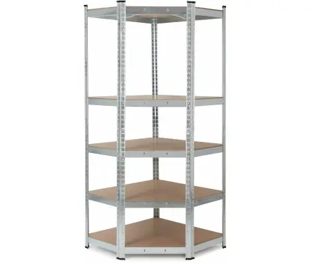 Stagecaptain Heavyrack Scaffale Angolare per Magazzino con Ripiani in Legno, max. 875 kg Soddisfatti O Rimborsati