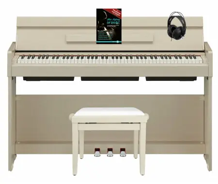 Prezzo Conveniente Yamaha Arius YDP-S35WA E-Piano Bianco Frassino Set