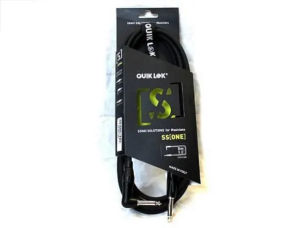 Di Tendenza Quik Lok Sonic Solutions ONE A3 - cavo jack high definition con connettore a 90 - made in Italy