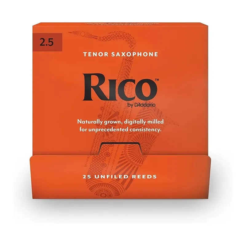 D‘ADDARIO Rico RKA0125-B25 Ance per Sax Tenore Forza 2.5 - Confezione da 25 Pezzi Quantità Limitata
