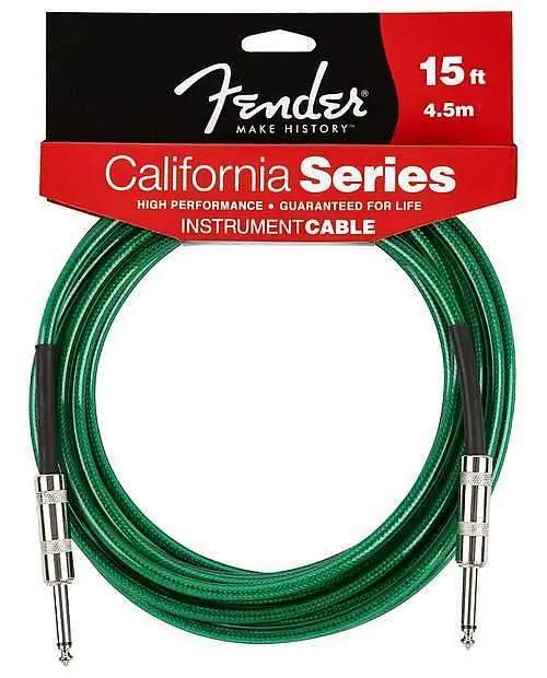 Solo Oggi Fender California Instrument Cable 15‘ Surf Green - cavo 4,5 metri