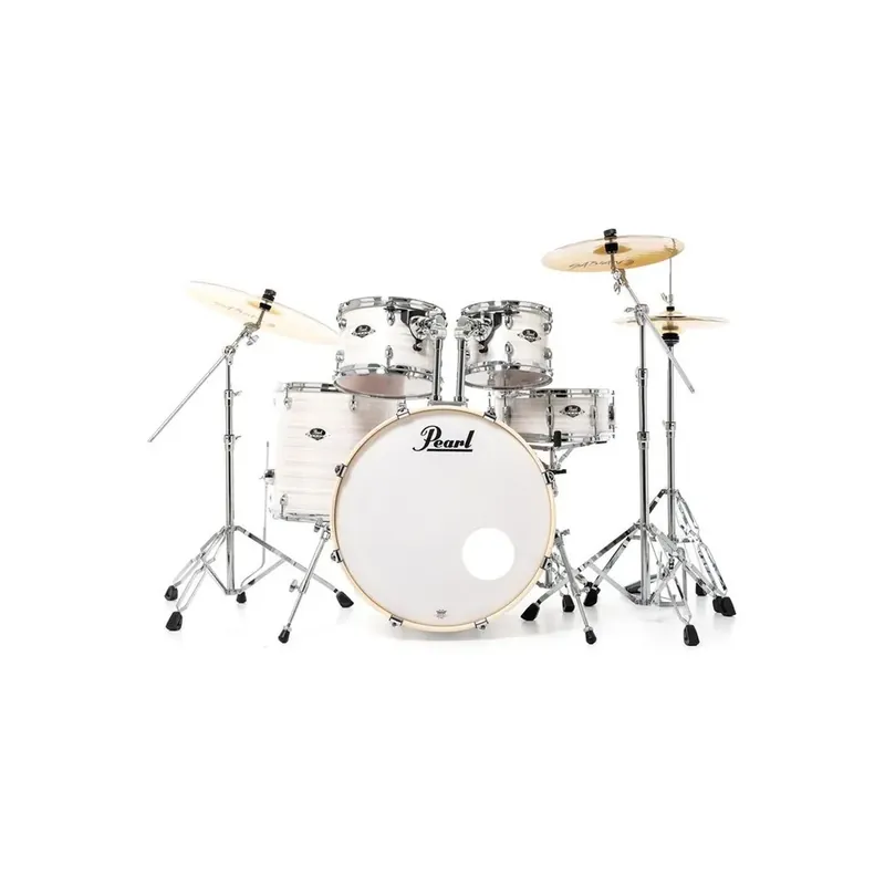 Affare PEARL EXX725SBR/C777 Export Fusion 22" Slipstream White - BATTERIA ACUSTICA 5 PEZZI CON HARDWARE E PIATTI SABIAN
