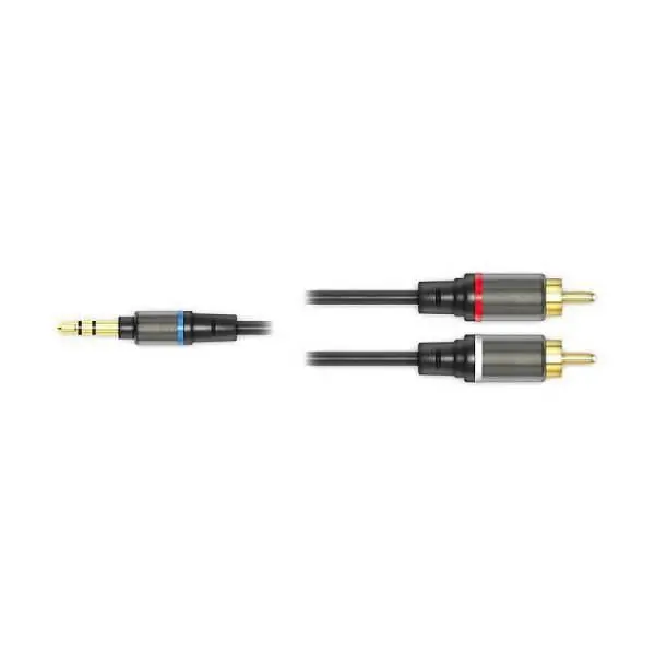 IK Multimedia iLine RCA - cavo jack stereo maschio da 1/8"/due RCA mono maschio Popolare