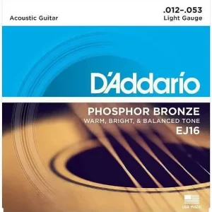 Promozione D‘Addario EJ16 Phosphor Bronze - corde per chitarra acustica Light, 12-53