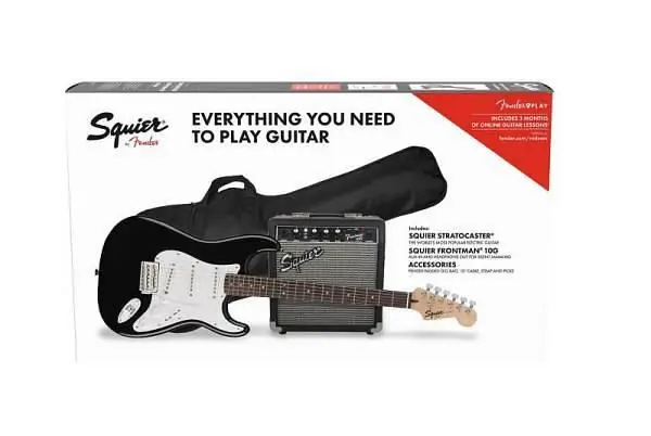 Squier by Fender Stratocaster Pack LRL Black (230V EU) Direttamente Dal Produttore
