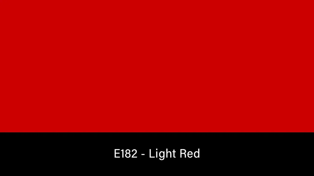 Di Tendenza Rosco E-Colour+ 182 Light Red – Rotolo gelatina da 1,2×7,6m