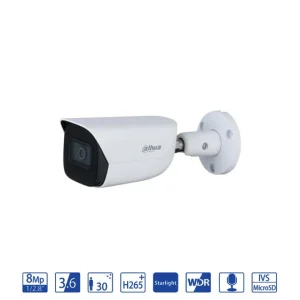 Dahua Bullet IP 8MP 3.6mm with AI WizSense and built-in microphone – video surveillance camera IPC-HFW3841E-S-S2 Soddisfatti O Rimborsati