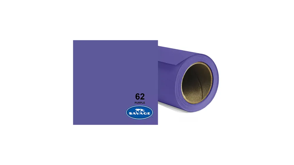 Ultime Pezzi Toile de fond en papier Savage colour 62 Purple 2.72 x 11m