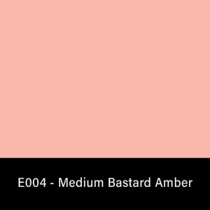 Rosco E-Colour+ 004 Medium Bastard Amber – Gelee-Rolle 1.2×7.6m Subito Disponibile