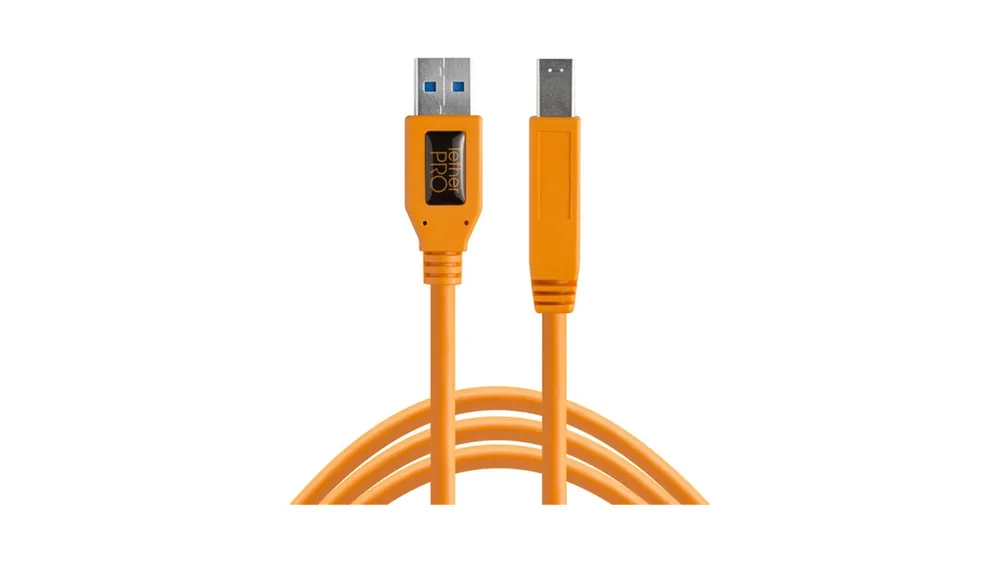 Tether Tools Cable USB 3.0 Tipo-A a Tipo-B macho 4.6 m naranja Consegna Rapida