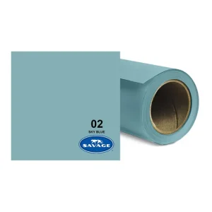 A Buon Prezzo Telón de fondo de papel Savage color 02 Azul cielo 2.72 x 11 m