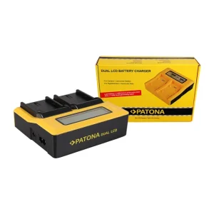 Patona Dual LCD USB Charger for Canon LPE6 LP-E6 Prezzo Di Fabbrica