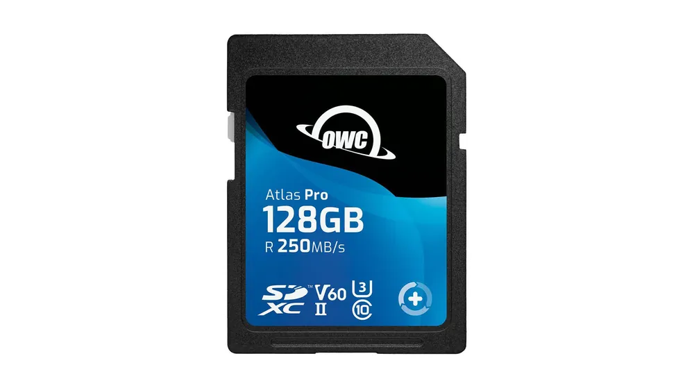 Tarjeta de memoria SDXC UHS-II V60 OWC Atlas Pro 128 GB – R250 MB/s W130 MB/s Offerta