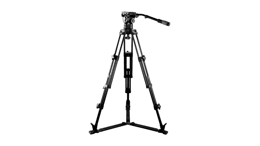 Kit de trípode de vídeo E-image EI7083AA con cabezal de vídeo fluido Di Tendenza