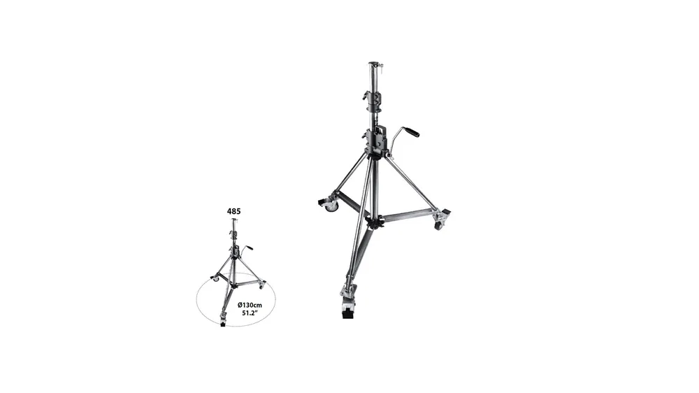 Ultime Pezzi Pie de estudio Wind-Up Kupo 485 de base baja con ruedas y frenos
