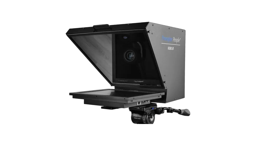 Prompter People ROBOJR-19HB Robo Jr 19″ 1000 NIT 3G-SDI Teleprompter ad alta luminosità per camera PTZ con monitor reversibile Promozione