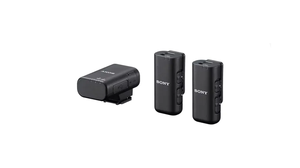 Popolare Sistema microfonico wireless Sony ECM-W3 con 2 microfoni e ricevitore a due canali