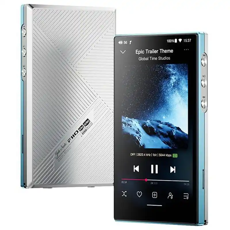 JM21 - Lettore musicale FiiO Hi-Res Lossless microSD 2TB Uscita 700 mW ARGENTO Ultimissimo Modello