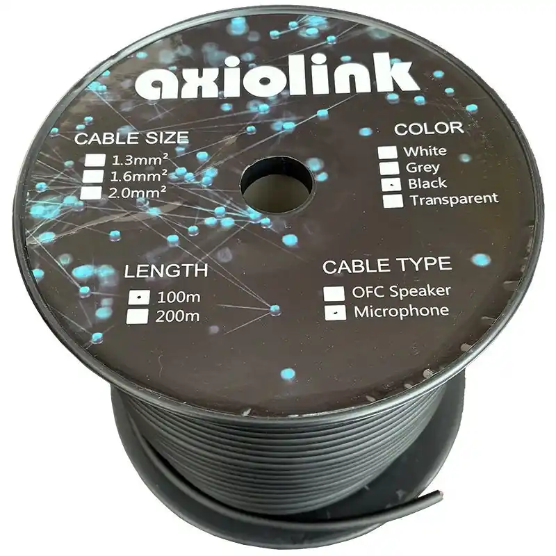 Bestseller CVM01 - Cavo microfono AxioLink 2 cavi + schermatura nero D= 6mm