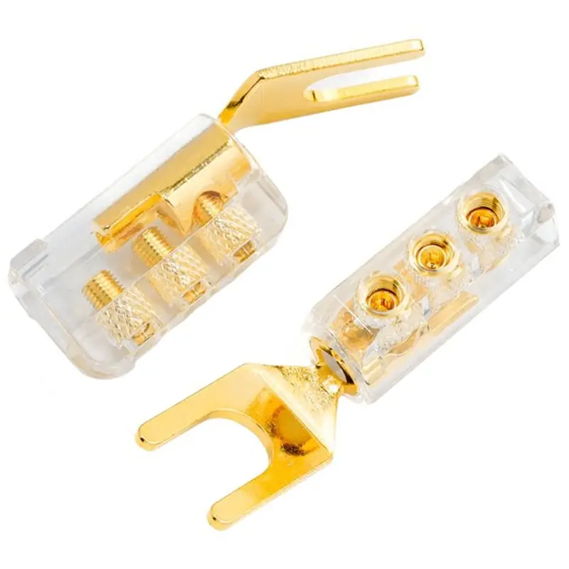 Esclusivo TC04 - Forcella Audikom placcata oro 8.0mm - Copertura trasparente
