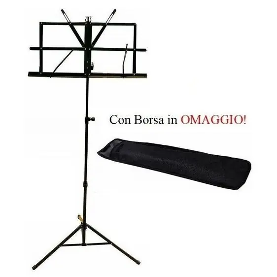 Offerta Del Giorno LEGGIO MUSICALE PIEGHEVOLE RICHIUDIBILE PER SPARTITI DI MUSICA + CUSTODIA