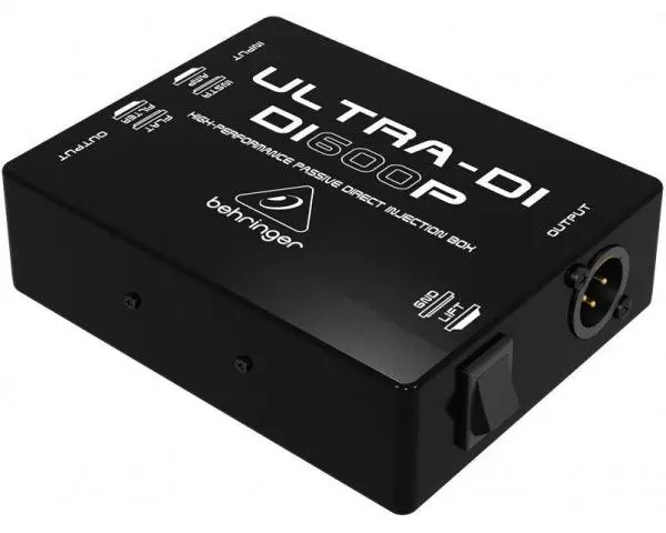 Affare BEHRINGER DI600P ULTRA-DI DI-BOX PASSIVA IN/OUT PARALLELO FLAT/FILTRO STRUMENTO/AMPLIFICATORE XLR OUT CON GROUND/LIFT