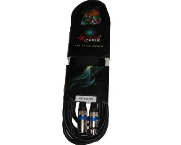 EXTREME CAVO MICROFONO/CASSE 6 METRI 1 CONNETTORE XLR MASCHIO 1 FEMMINA + STRAP + 12 ANELLINI CAVO MICROFONICO 6.5MM CONNETTORI SMONTABILI METALLO ANTISCIVOLO Professionale